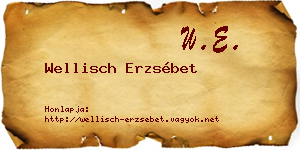 Wellisch Erzsébet névjegykártya